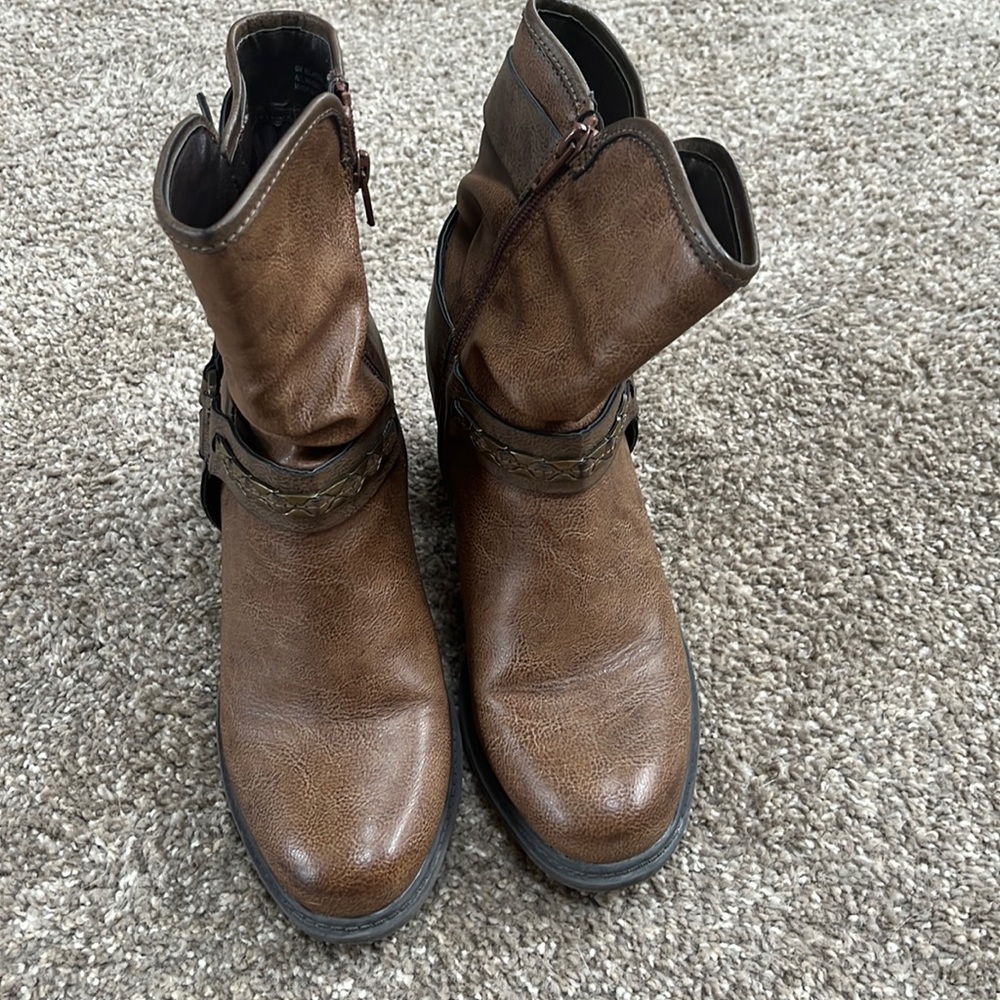 Brown booties